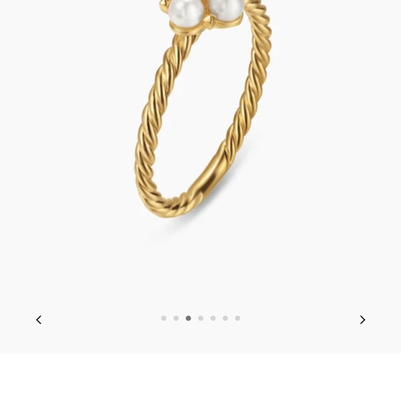 David Yurman Petite Modern Renaissance Pearl Ring - Picture 9 of 9